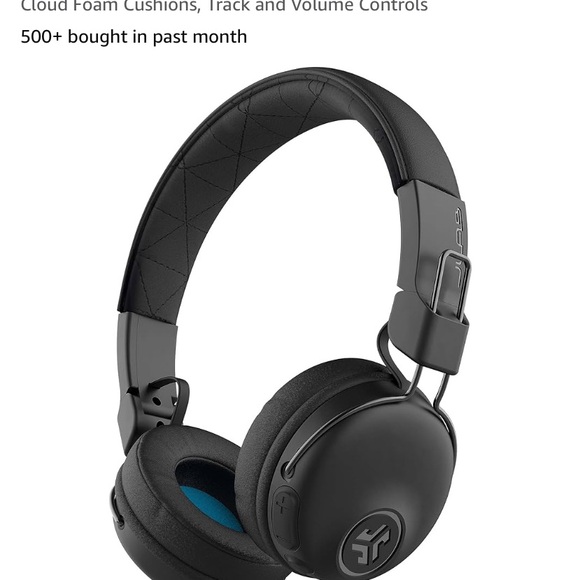 JLAB Studio Wireless On-Ear Headphones,30+ Hour Blutooth 5 Playtime,Track/Volume - Picture 5 of 8